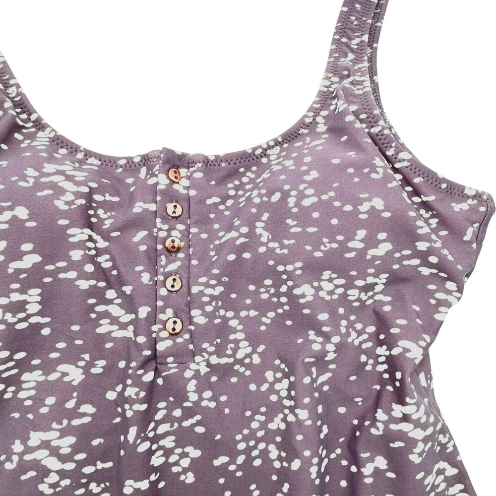 RAISINS NWT Women's Large Gray Total Eclipse Padded One Piece Cheeky Swimsuit
